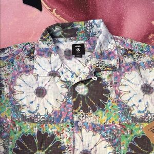 Vans Colorful Floral Button-Up Shirt